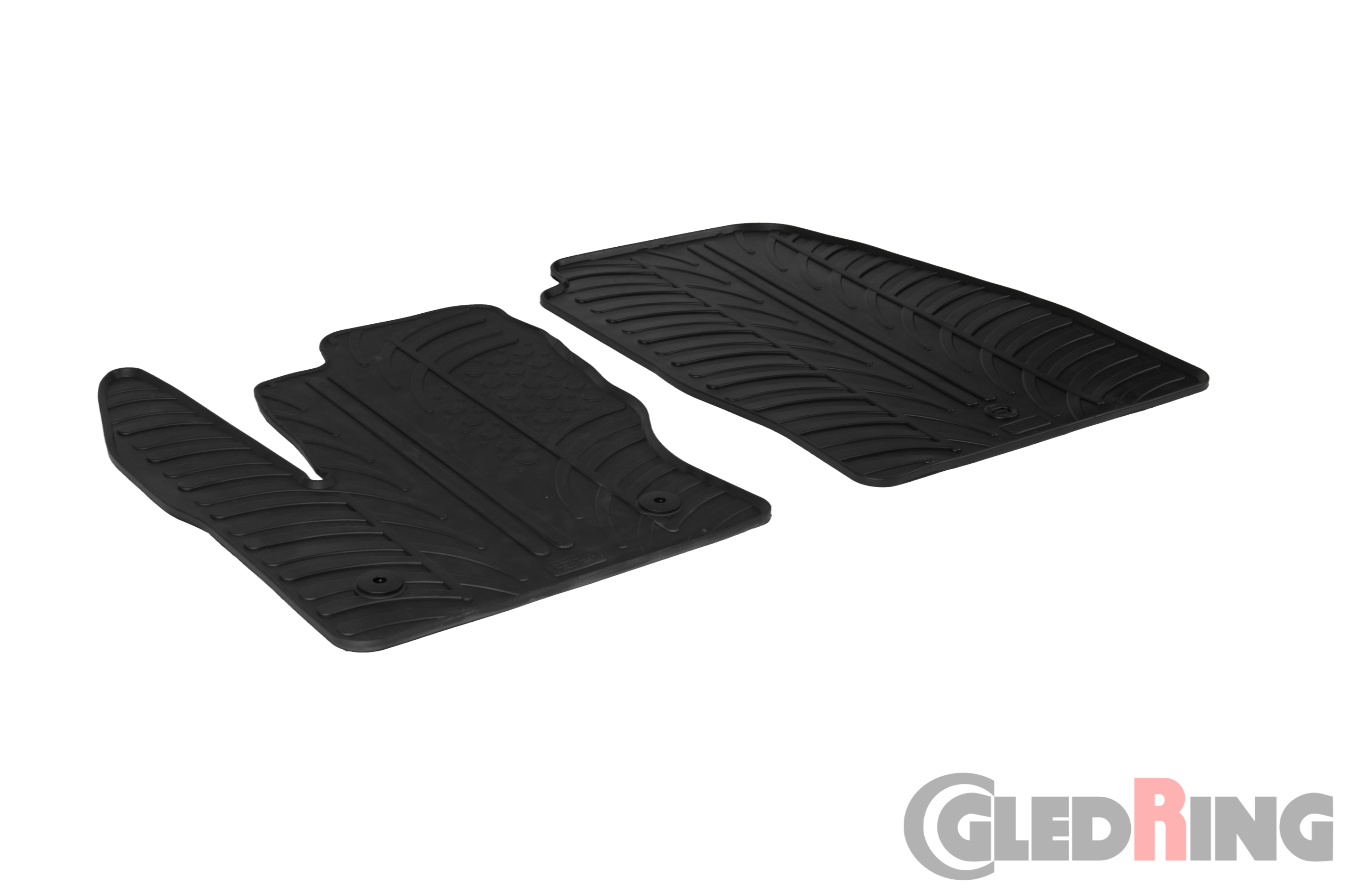 Original Gledring Passform Fußmatten Gummimatten 2 Tlg. - FORD Tourneo Connect Cargo 2014-2016